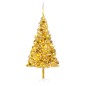 Árvore Natal artificial pré-iluminada c/bolas 210cm PET dourado