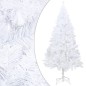 Árvore Natal artificial pré-iluminada c/ bolas 120cm PVC branco