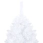 Árvore Natal artificial pré-iluminada c/ bolas 120cm PVC branco