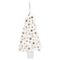 Árvore Natal artificial pré-iluminada c/ bolas 90 cm branco