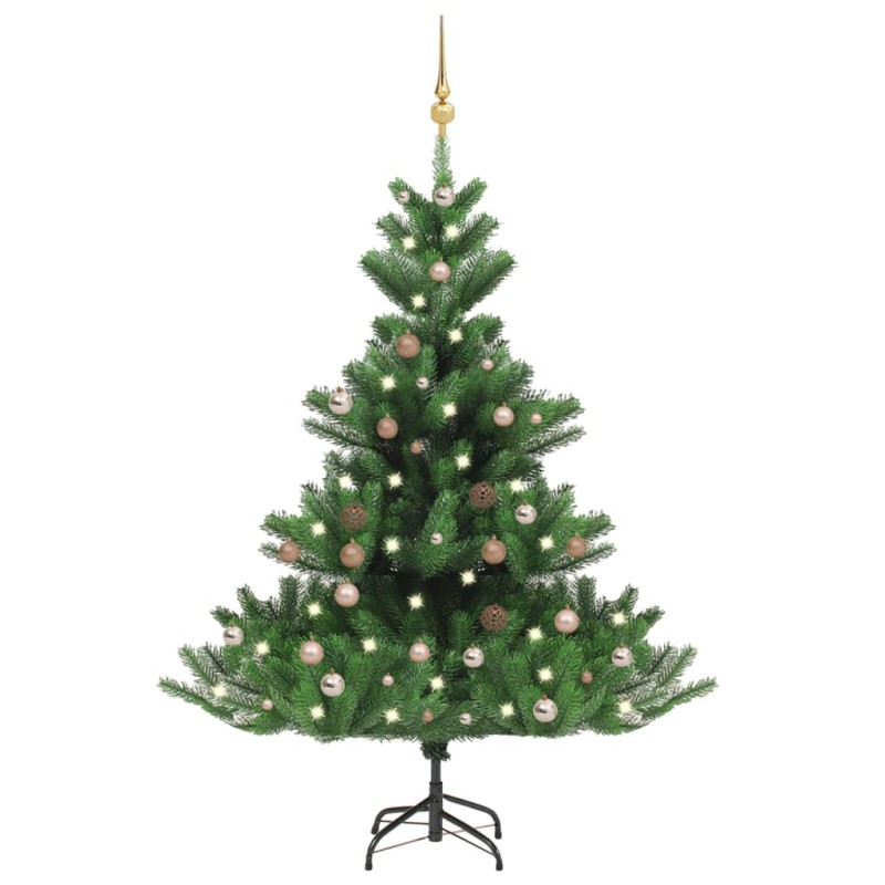 Árvore Natal artificial LEDs/bolas 120cm abeto caucasiano verde-Árvores de Natal-Home Retail