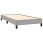 Estrutura de cama 90x200 cm tecido cinza-claro