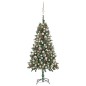 Árvore Natal artificial pré-iluminada c/ bolas e pinhas 150 cm