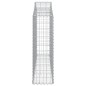 Cestos gabião arqueados 18 pcs 200x30x100/120 ferro galvanizado