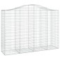 Cestos gabião arqueados 11 pcs 200x50x140/160 ferro galvanizado