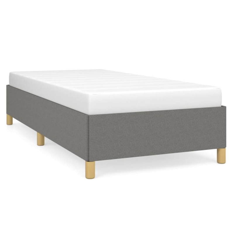 Estrutura de cama 90x200 cm tecido cinzento-escuro-Camas e estruturas de camas-Home Retail