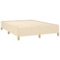 Estrutura de cama 140x190 cm tecido cor creme