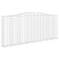 Cestos gabião arqueados 2pcs 400x30x160/180cm ferro galvanizado