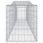 Cestos gabião arqueados 6 pcs 400x50x60/80 cm ferro galvanizado