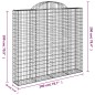 Cestos gabião arqueados 12pcs 200x30x180/200 ferro galvanizado