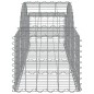 Cestos gabião arqueados 12pcs 200x50x40/60 cm ferro galvanizado