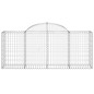 Cestos gabião arqueados 25pcs 200x50x80/100cm ferro galvanizado