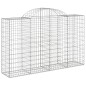 Cestos gabião arqueados 4pcs 200x50x120/140cm ferro galvanizado