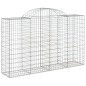 Cestos gabião arqueados 18pcs 200x50x120/140 ferro galvanizado