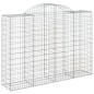 Cestos gabião arqueados 2pcs 200x50x140/160cm ferro galvanizado