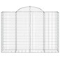 Cestos gabião arqueados 18 pcs 200x50x140/160 ferro galvanizado