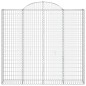 Cestos gabião arqueados 11 pcs 200x50x180/200 ferro galvanizado