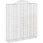 Cestos gabião arqueados 14 pcs 200x50x220/240 ferro galvanizado