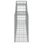 Cestos gabião arqueados 8 pcs 300x30x60/80 cm ferro galvanizado