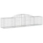 Cestos gabião arqueados 10pcs 300x50x60/80 cm ferro galvanizado