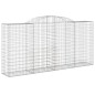 Cestos gabião arqueados 6pcs 300x50x140/160cm ferro galvanizado