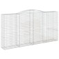 Cestos gabião arqueados 3pcs 400x50x200/220cm ferro galvanizado