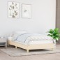 Estrutura de cama tecido 100x200 cm cor creme