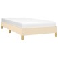 Estrutura de cama tecido 100x200 cm cor creme