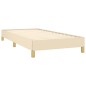 Estrutura de cama tecido 100x200 cm cor creme