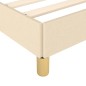 Estrutura de cama tecido 100x200 cm cor creme