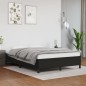 Estrutura de cama 140x200 cm couro artificial preto