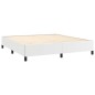 Estrutura de cama 180x200cm couro artificial branco