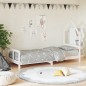 Estrutura de cama infantil 80x200 cm pinho maciço branco