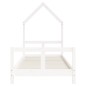 Estrutura de cama infantil 80x200 cm pinho maciço branco