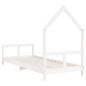 Estrutura de cama infantil 80x200 cm pinho maciço branco