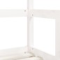 Estrutura de cama infantil 70x140 cm pinho maciço branco