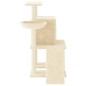 Árvore para gatos c/ postes arranhadores sisal 96,5 cm creme