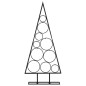 Árvore de Natal para decoração 90 cm metal preto