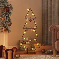 Árvore de Natal para decoração 125 cm metal preto