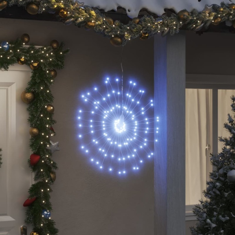 Iluminação estrelar p/ Natal 140 luzes LED 17 cm branco frio-Luzes de Natal-Home Retail