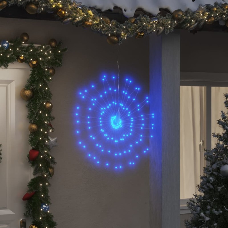 Iluminação estrelar p/ Natal 140 luzes LED 17 cm azul-Luzes de Natal-Home Retail