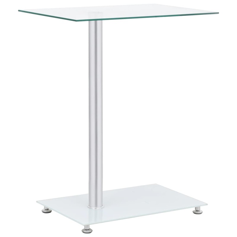 Mesa de apoio formato em U 45x30x58cm vidro temp. transparente-Mesas de apoio-Home Retail