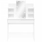 Toucador com luzes LED 96x40x142 cm branco brilhante