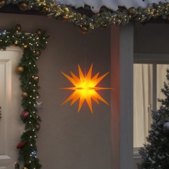 Luz de Natal com LED dobrável 43 cm amarelo