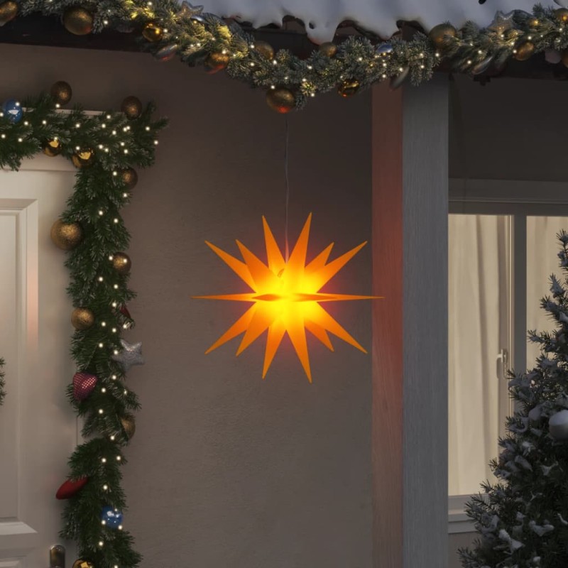 Luz de Natal com LED dobrável 43 cm amarelo-Luzes de Natal-Home Retail