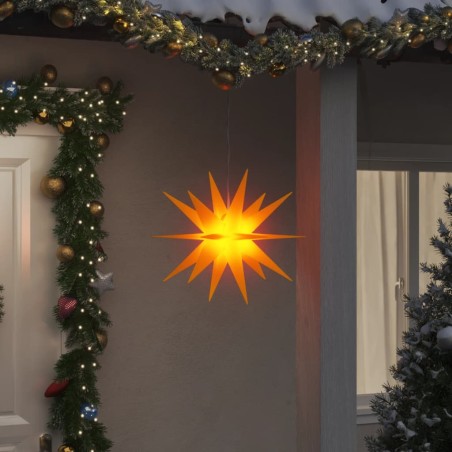 Luz de Natal com LED dobrável 43 cm amarelo