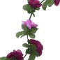 Grinaldas de flores artificiais 6 pcs 250 cm roxo claro