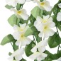 Grinaldas de flores artificiais 3 pcs 85 cm branco