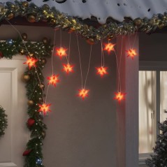 Luzes de Natal 10 LEDs 10 cm vermelho