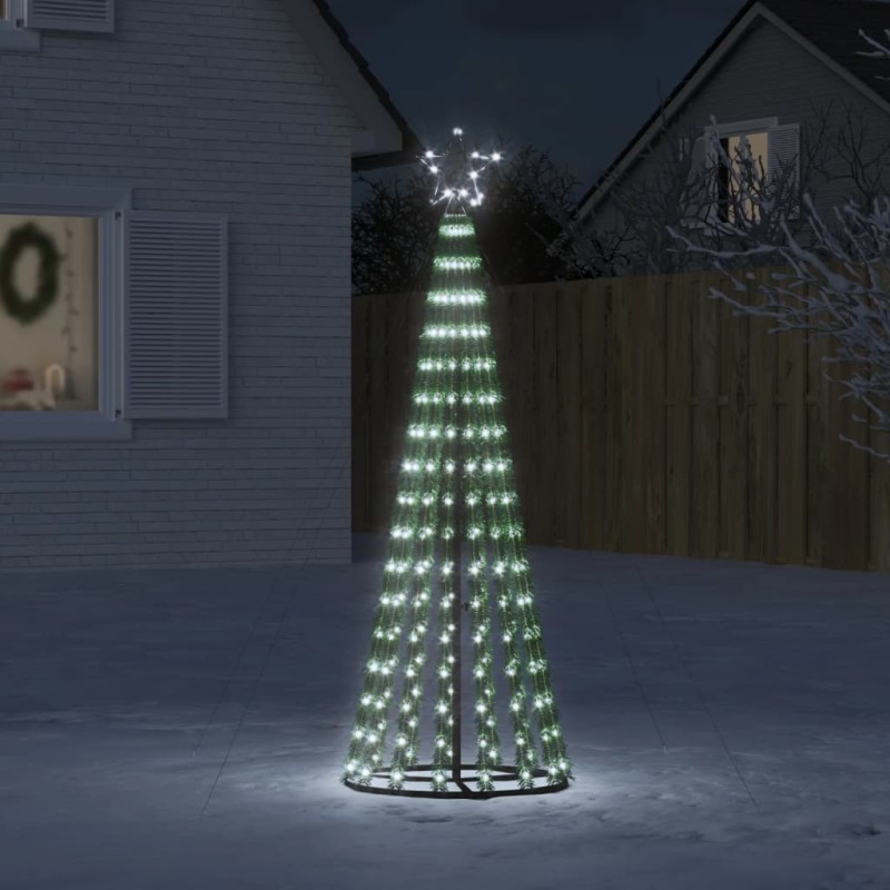 Árvore de Natal luminosa em cone 275 LEDs 180 cm branco frio-Luzes de Natal-Home Retail